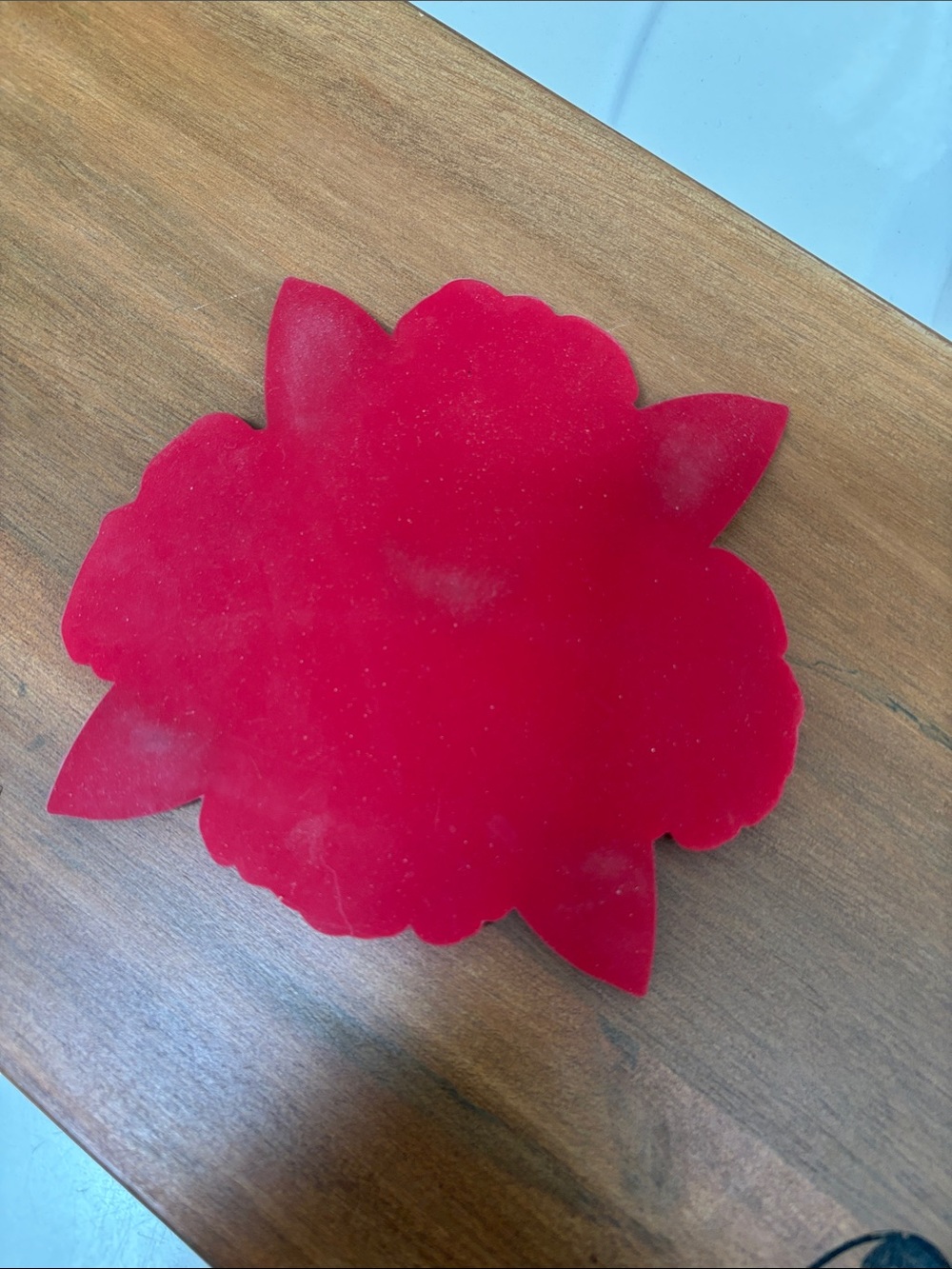 4 Roses Coaster/Red Rose-Shaped Silicone Placemat / Trivet - Picture 2 of 2